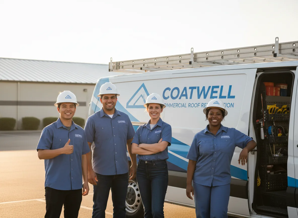 Commercial roof coating company in Laverne, OK