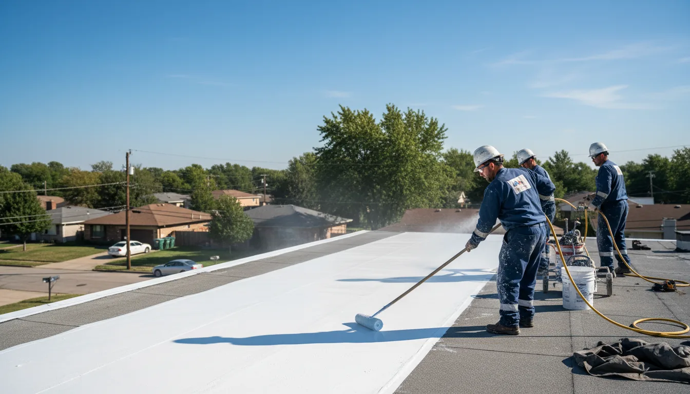Commercial roof coating in Laverne, OK near me